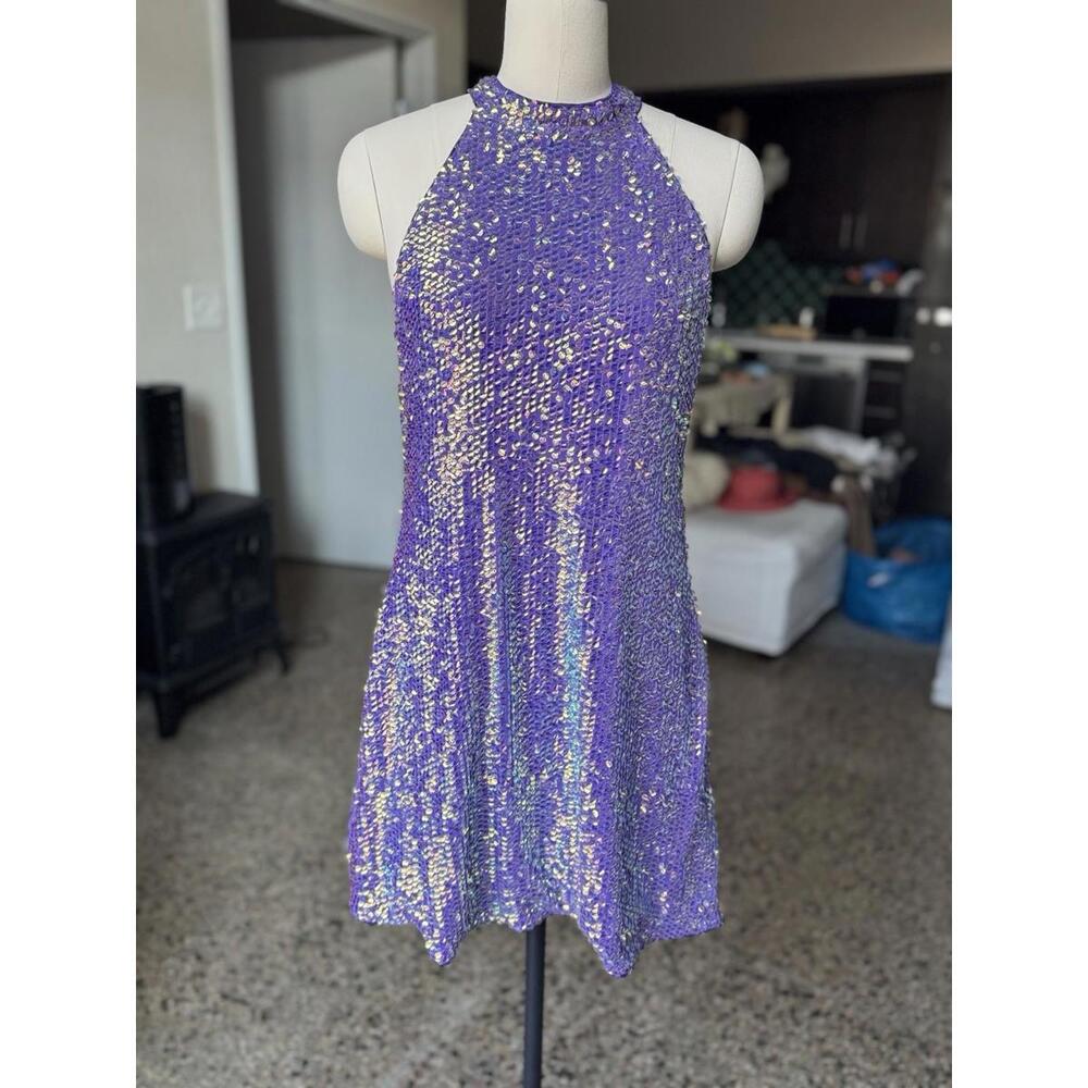 Unbranded Sequin Purple Lavender Party Dress Sz Large
